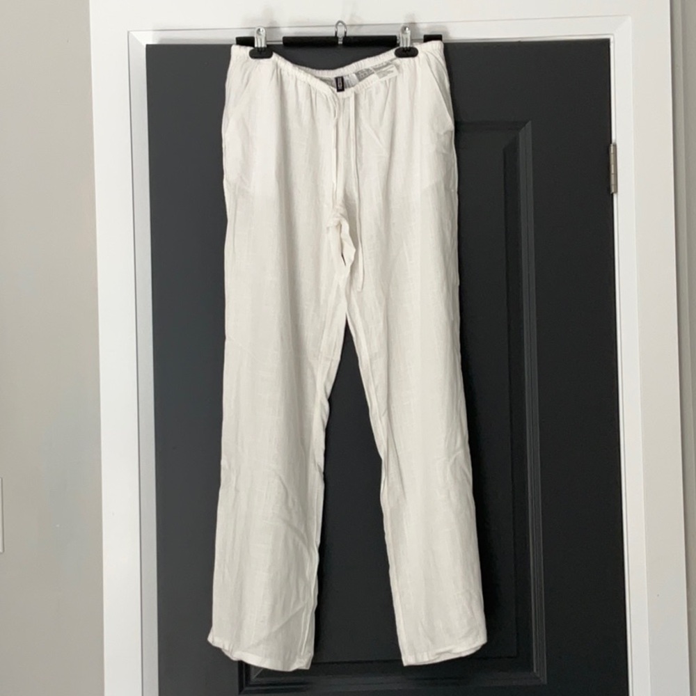 Summer linen blend pants